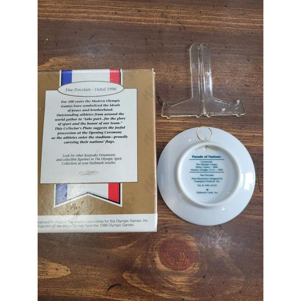1996 Hallmark Keepsake Christmas Ornament Parade Of Nations Atlanta Olympics W6